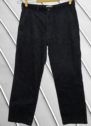 Чоловічі вельветові штани m&s w34 l29 l xl 50 52 маркс спенсер темно-сині вельветові джинси прямі зріст 165-172 см m&s w34 l29 52