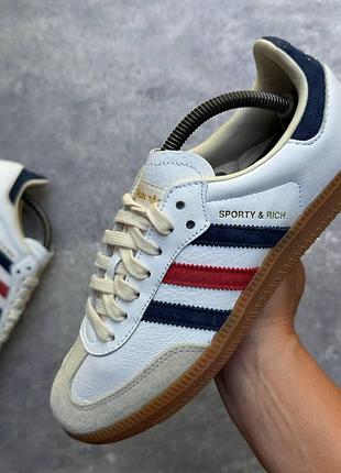 Кроссовки женские adidas samba og x sporty & rich «usa» (39 (24.5 см))