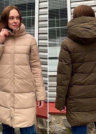Зимняя куртка пуховик двусторонний оригинальный towmy размеры 42, 50