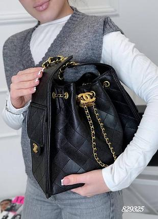 Накладной платеж ❤ трендовая кожаная натуральная стеганая сумка handbag на плечо с цепочкой