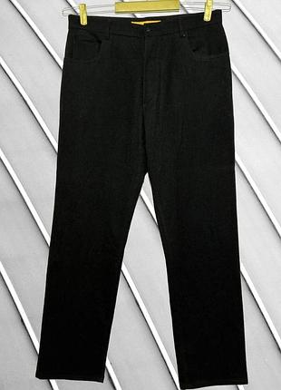 Мужские зимние шерстяные брюки full circle w36 l34 l xl 50 52 фулл серкл черные шерстяные штанины рост 185-192 см full circle 52