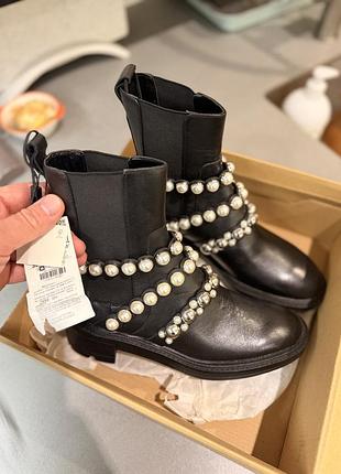 Черевики zara шкіряні нові 4