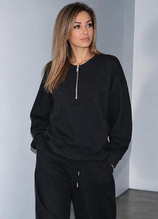 Жіночий світшот на блискавці zara розмір м