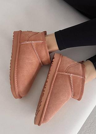 Жіночі ugg ultra mini pink suede 4