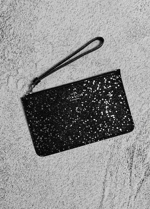 Клатч кошелек coach wristler with star glitter 2