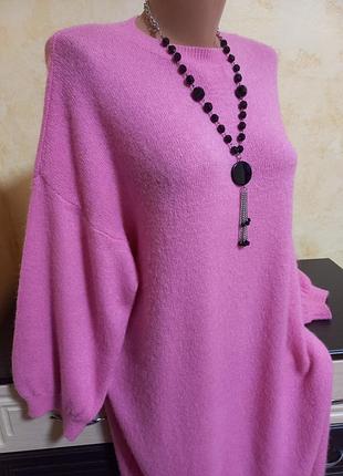 Сукня les jumelles 30% baby alpaca m-l-xl рожевий колір бельгія