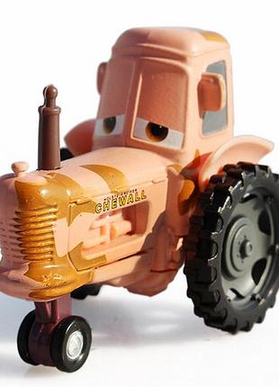 Трактор из мультфильма тачки resteq — игрушечная машинка tractor 60×30×45 мм из металла и пластика