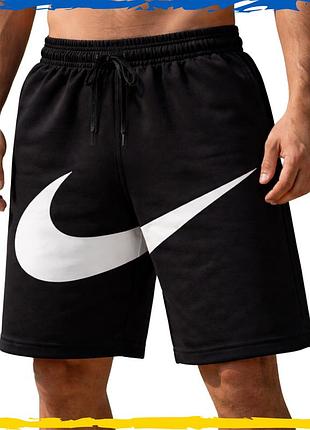 Шорты nike big swoosh. шорты найк биг свуш черные большой лого. шорты спортивные, повседневные l