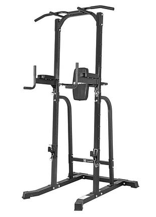 Многофункциональная стационарная стойка для подтягиваний insportline power tower pt250 черная