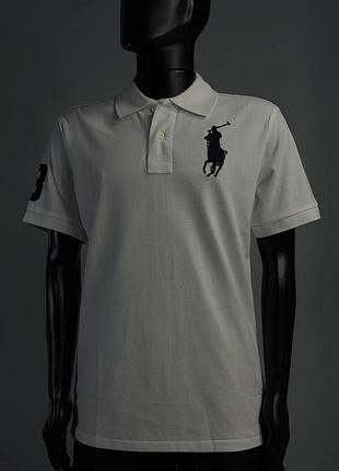 Футболка polo ralph lauren синій з червоним l