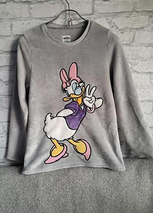 Плюшевый свитшот / пижамная кофта tezenis x disney (дейзи козырь) размер s