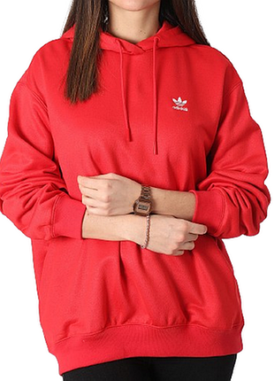 Оригинальное женское худи adidas originals trefoil oversized hoodie (артикул: ip0585) - размер s (оверсайз)