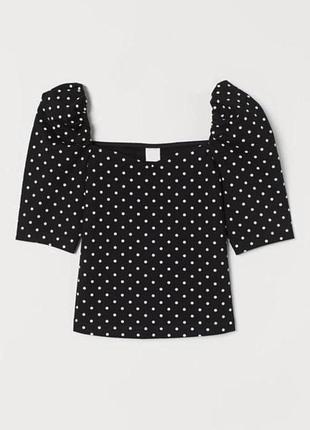 Топ в горошок h&m 2