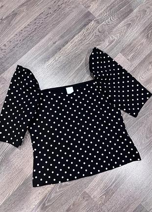 Топ в горошок h&m 4