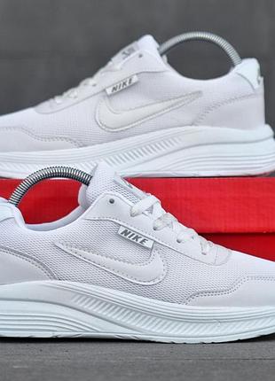 Мужские кроссовки nike r2x белые молодежные легкие текстильные кроссы для занятия спортом найк брендовая спортивная обувь на весну