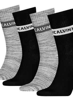 4 шт. подарунковий набір шкарпеток one size calvin klein набір оригінальних чоловічих шкарпеток у металевому кейсі