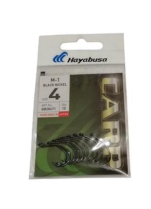 Крючки карповые hayabusa m1 black nickel n 4