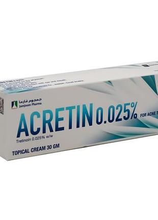 Крем-acretin-topical cream 0.025% 30g