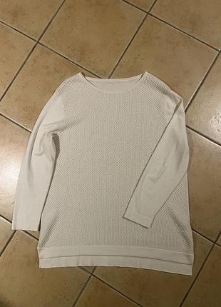 Жіночий трикотажний джемпер gerry weber молочно-білий (кремовий_ екрю)