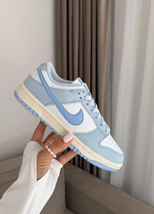 Женские кроссовки nike sb dunk blue white 4
