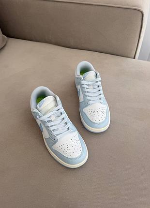 Женские кроссовки nike sb dunk blue white 7