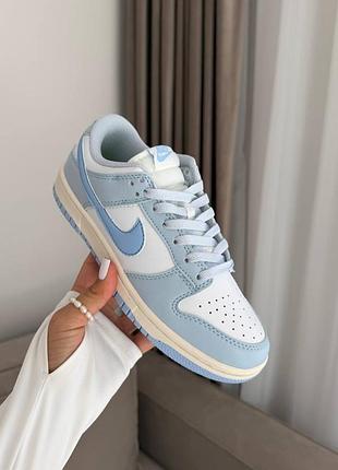 Женские кроссовки nike sb dunk blue white 5