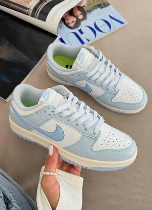 Женские кроссовки nike sb dunk blue white 6