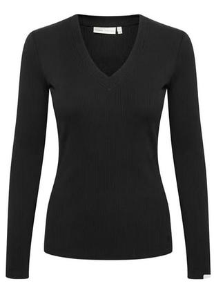 Лонгслив из хлопка в рубчик inwear р.s-м 4