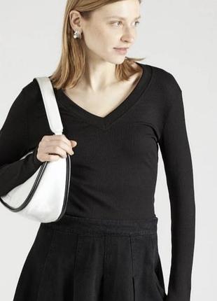 Лонгслив из хлопка в рубчик inwear р.s-м