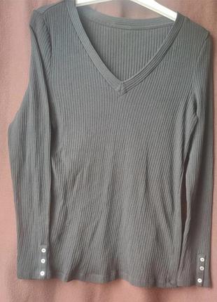 Лонгслив из хлопка в рубчик inwear р.s-м 6