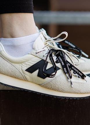Жіночі кросівки класичні new balance 471 nd бежеві для відпочинку натуральна замша і сітка на весну літо для міста нью баланс
