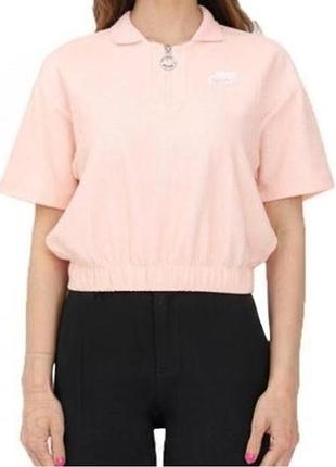 Футболка поло жіноча nike nsw air pique polo.