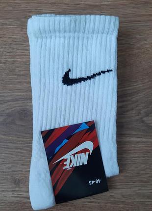 Носки nike мужские белые размер 40-45