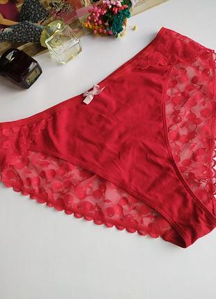 Коттоновые трусики с кружевом m&amp;s, eur 42, u9 14
