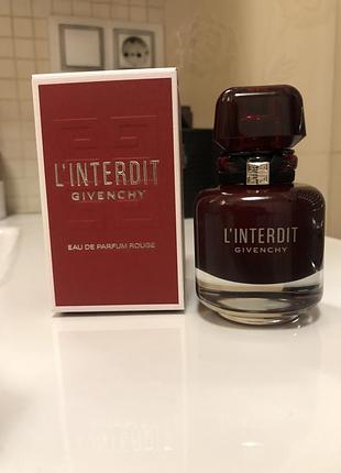Givenchy l'interdit eau de parfum rouge 7