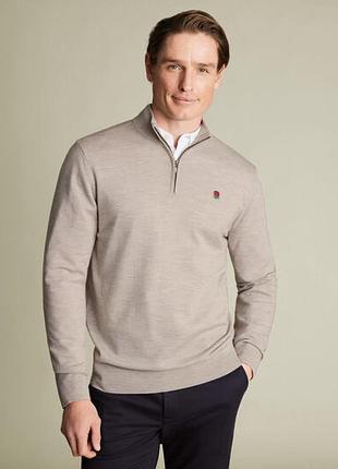 Чоловічий брендовий светр charles tyrwhitt x british & irish lions (100% мериносова вовна)