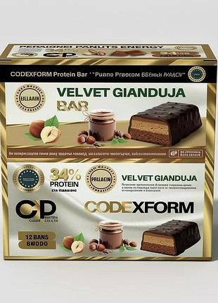 Блок протеиновых батончиков codexform protein bar, 12*50 грамм - джандуйя