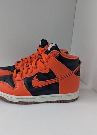 Кросівки nike dunk high orange