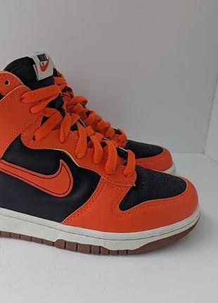 Кросівки nike dunk high orange 3
