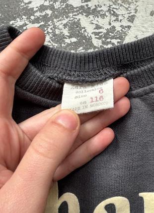 Світшот з написом zara 4