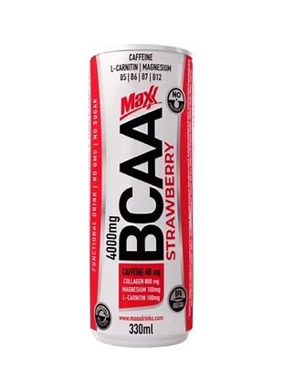 Амінокислота bcaa maxx bcaa vitamin drink, 330 мл - полуниця