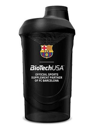 Шейкер biotech fc barcelona shaker, 600 мл - black