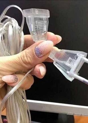 Удлинитель для гирлянды 3м прозрачный