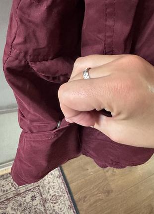 Бордова куртка pull&amp;bear 6