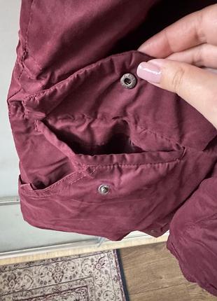 Бордова куртка pull&amp;bear 7