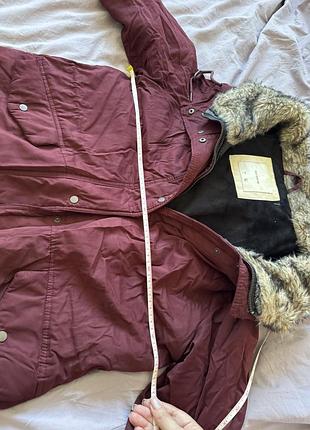 Бордова куртка pull&amp;bear 9
