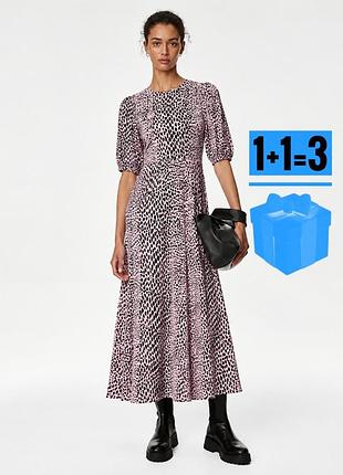 🥰сукня в анімалістичний принт m&s 12 віскоза