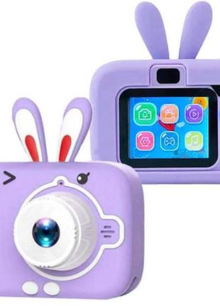 Детский фотоаппарат x900 rabbit фиолетовый