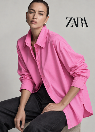 Zara освіжаючас стильна рожева сорочка