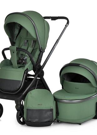 Коляска універсальна 2 в 1 elle me 1221 green